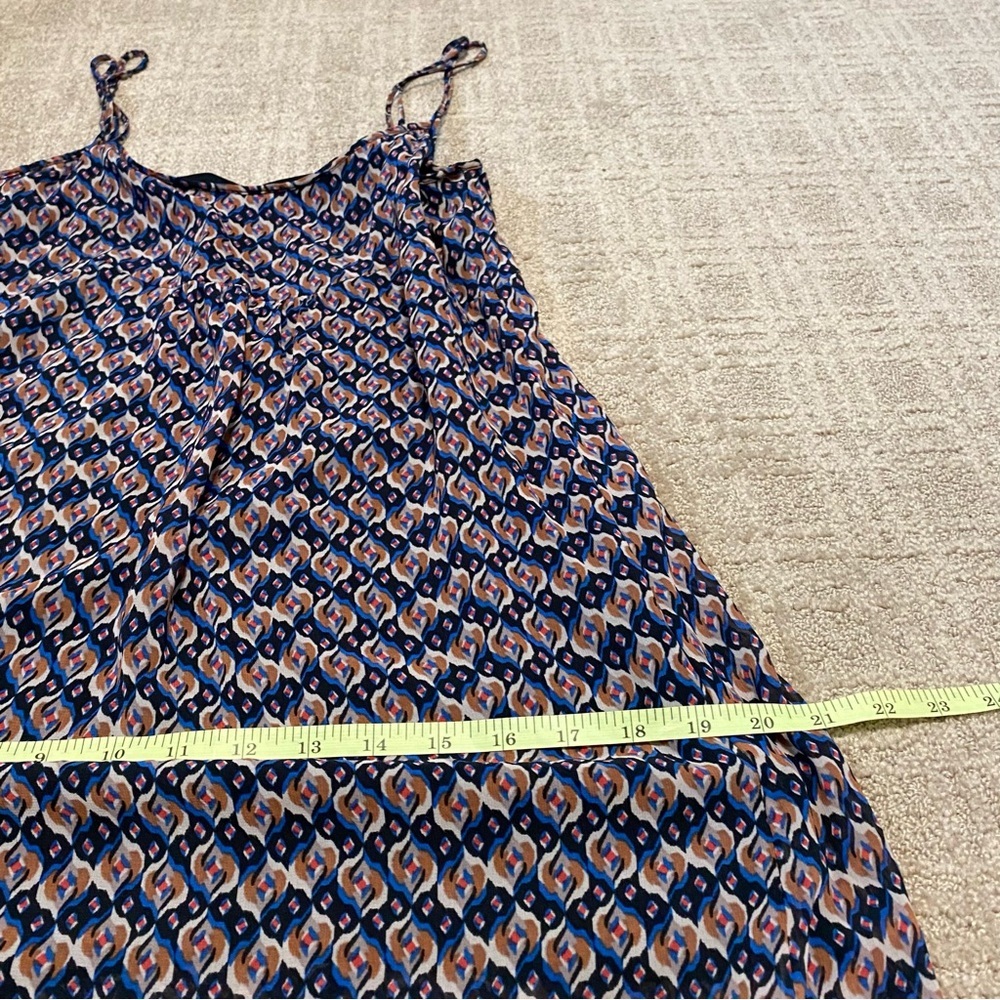 Zara Geometric Print Chiffon Maxi Dress ~ Size XS - Picture 15 of 16